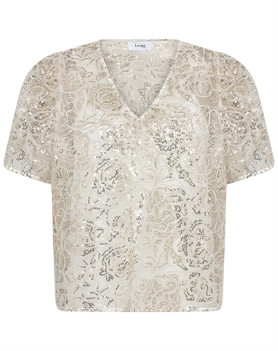 Leveté Room - LR-Karolina 2 Bluse - Star White Combi